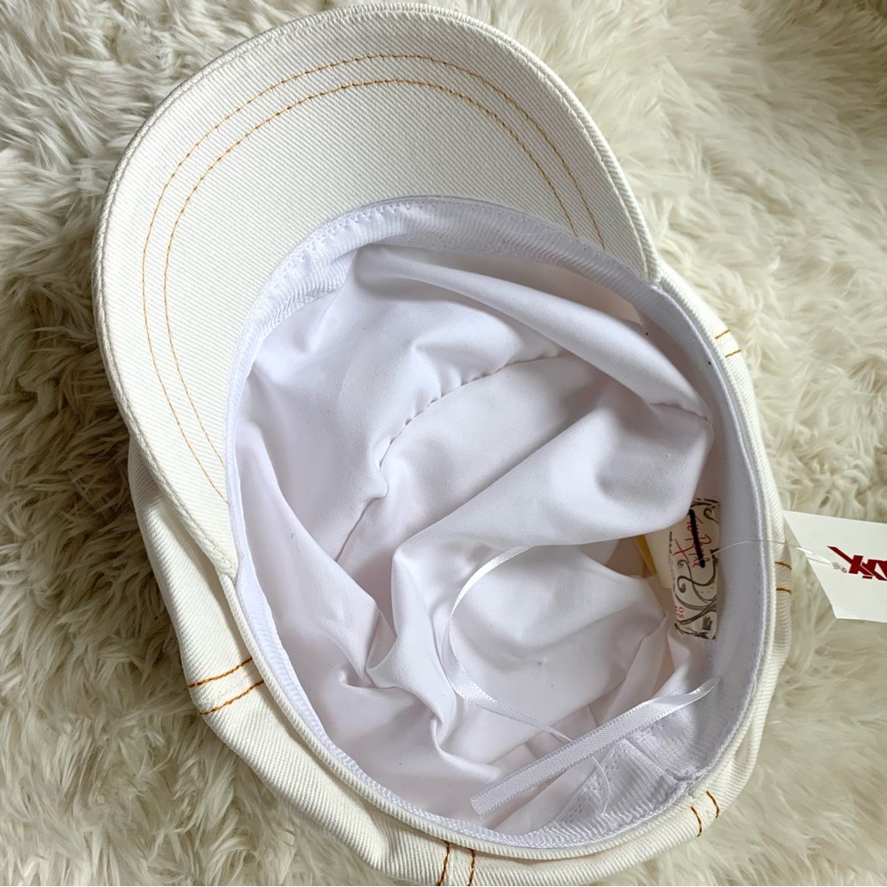 NWT Free People Blakey Bubble Cadet Hat in Ivory White - Picture 9 of 15